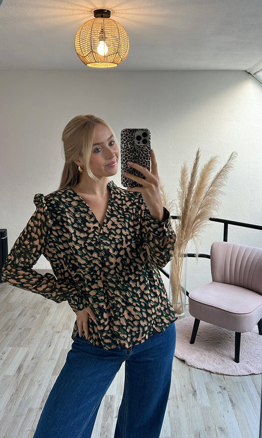 Leopard blouse