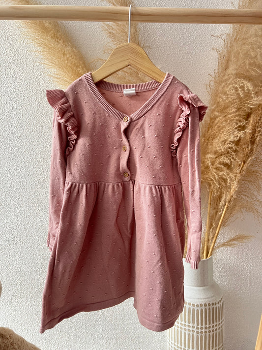 Knitted jurkje roze