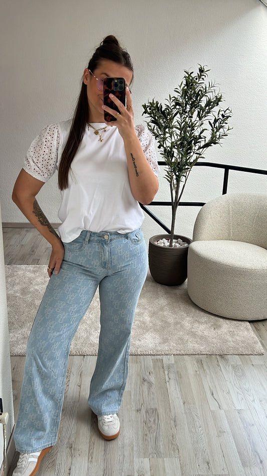 JEANS MET PRINT