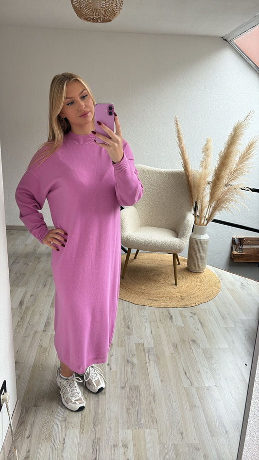 Roze sweaterjurk