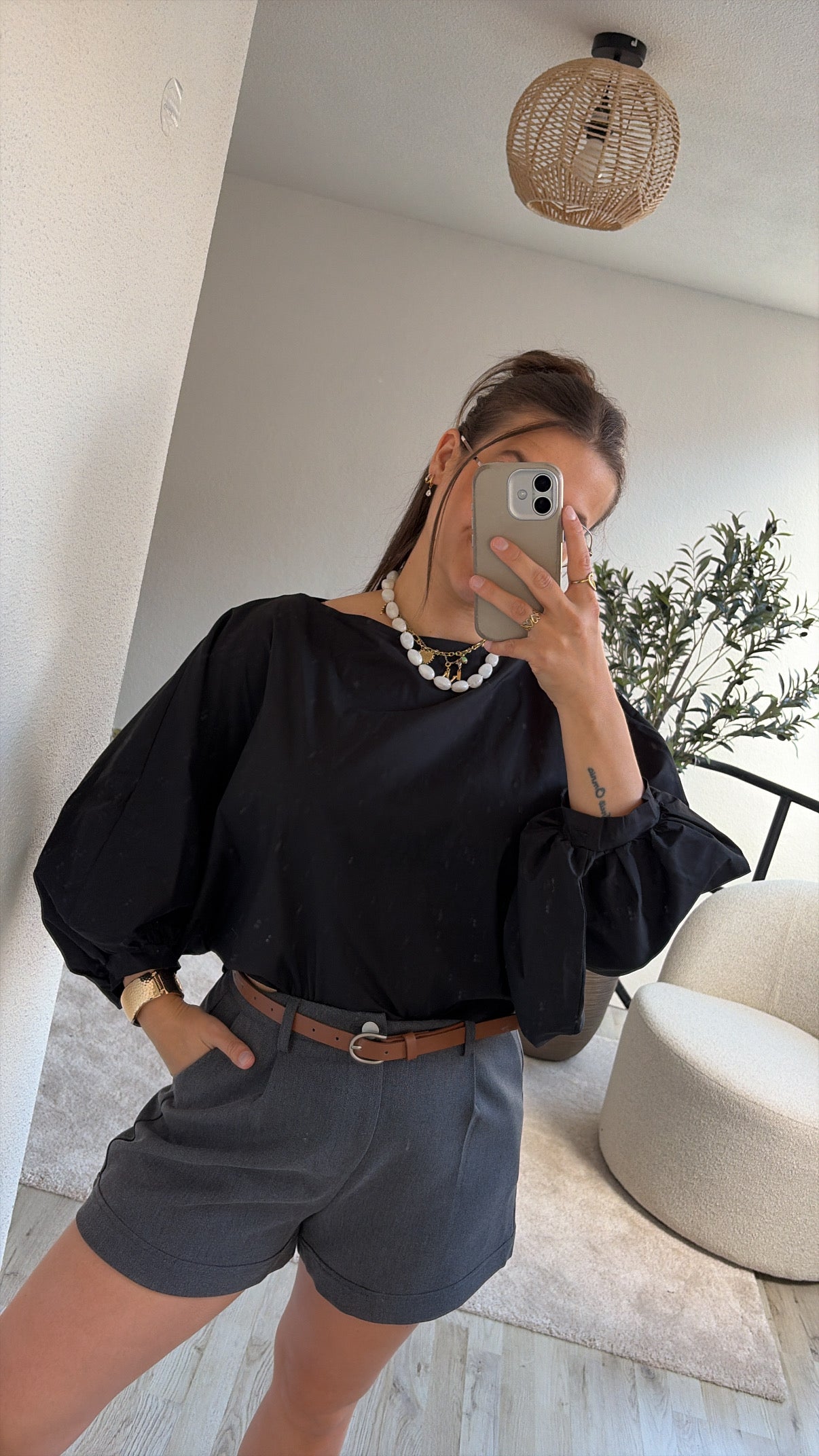 GRIJZE SHORT