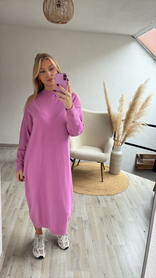 Roze sweaterjurk
