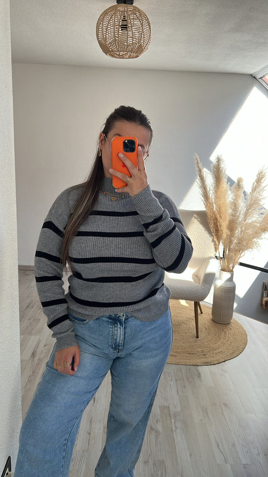 Gestreepte knit