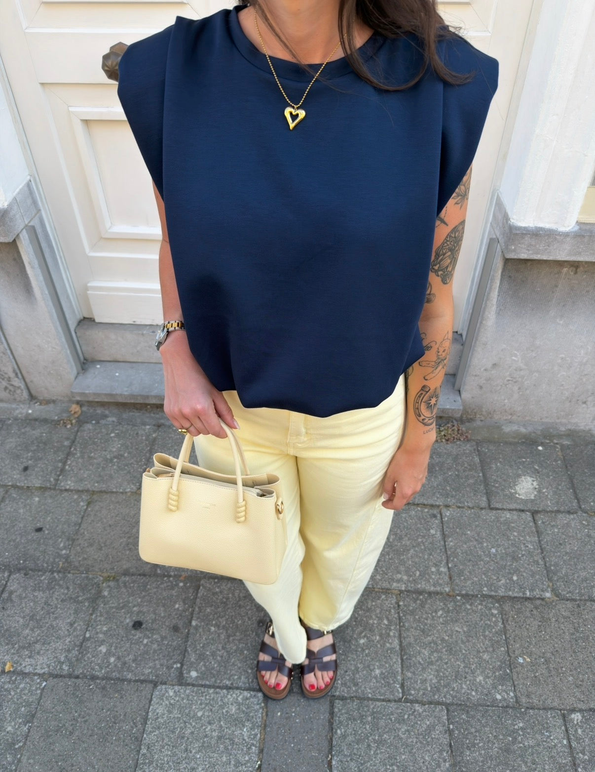 BALLOON JEANS GEEL