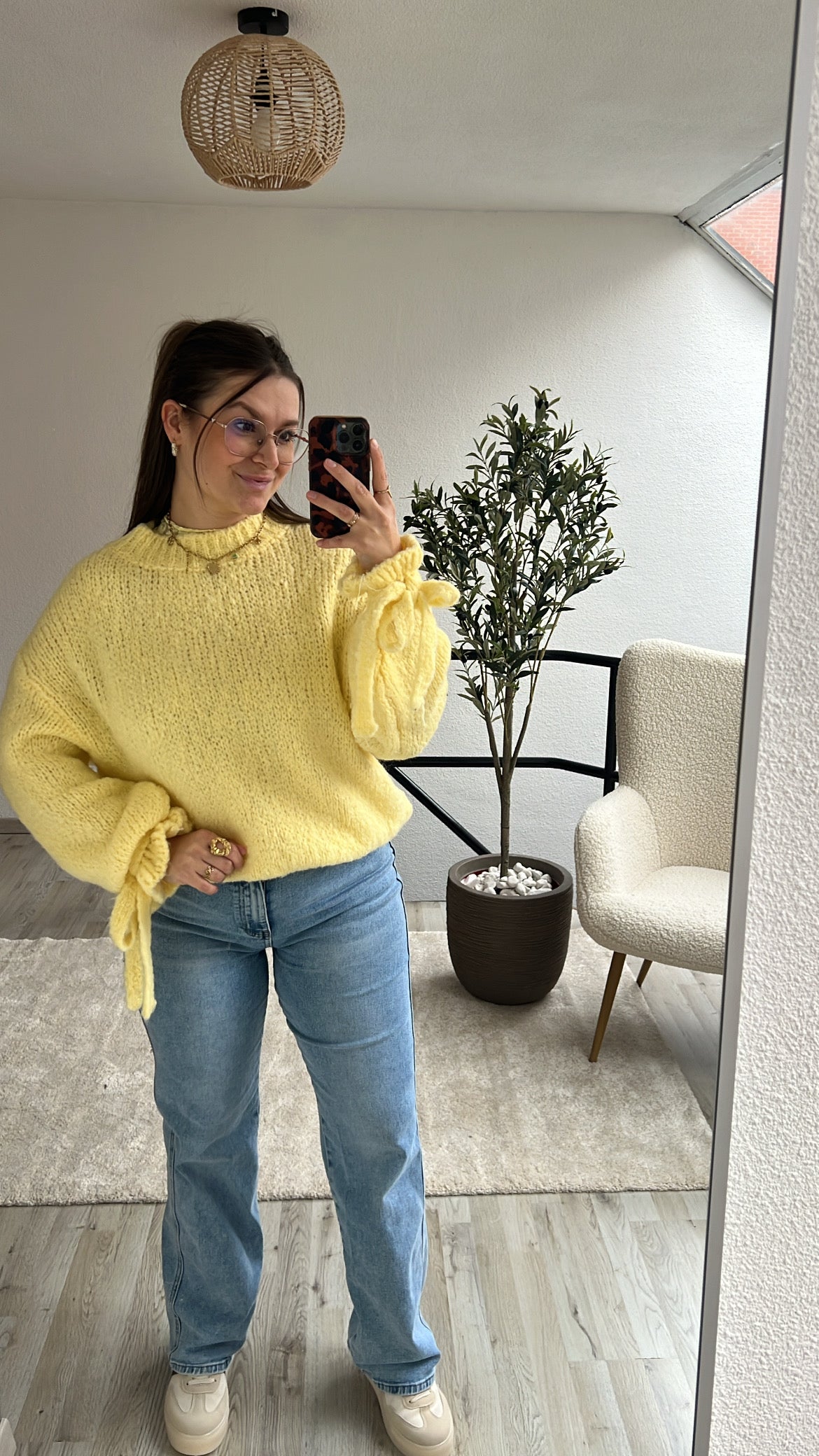 GELE KNIT STRIK MOUW