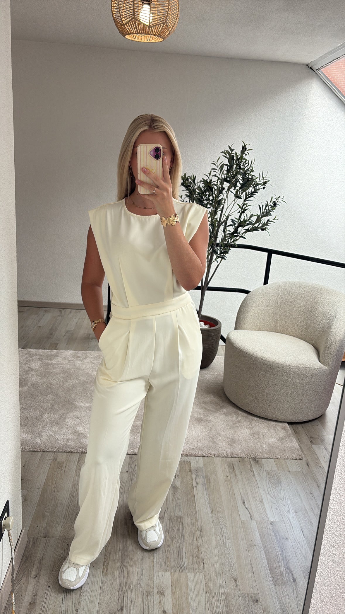CREME JUMPSUIT