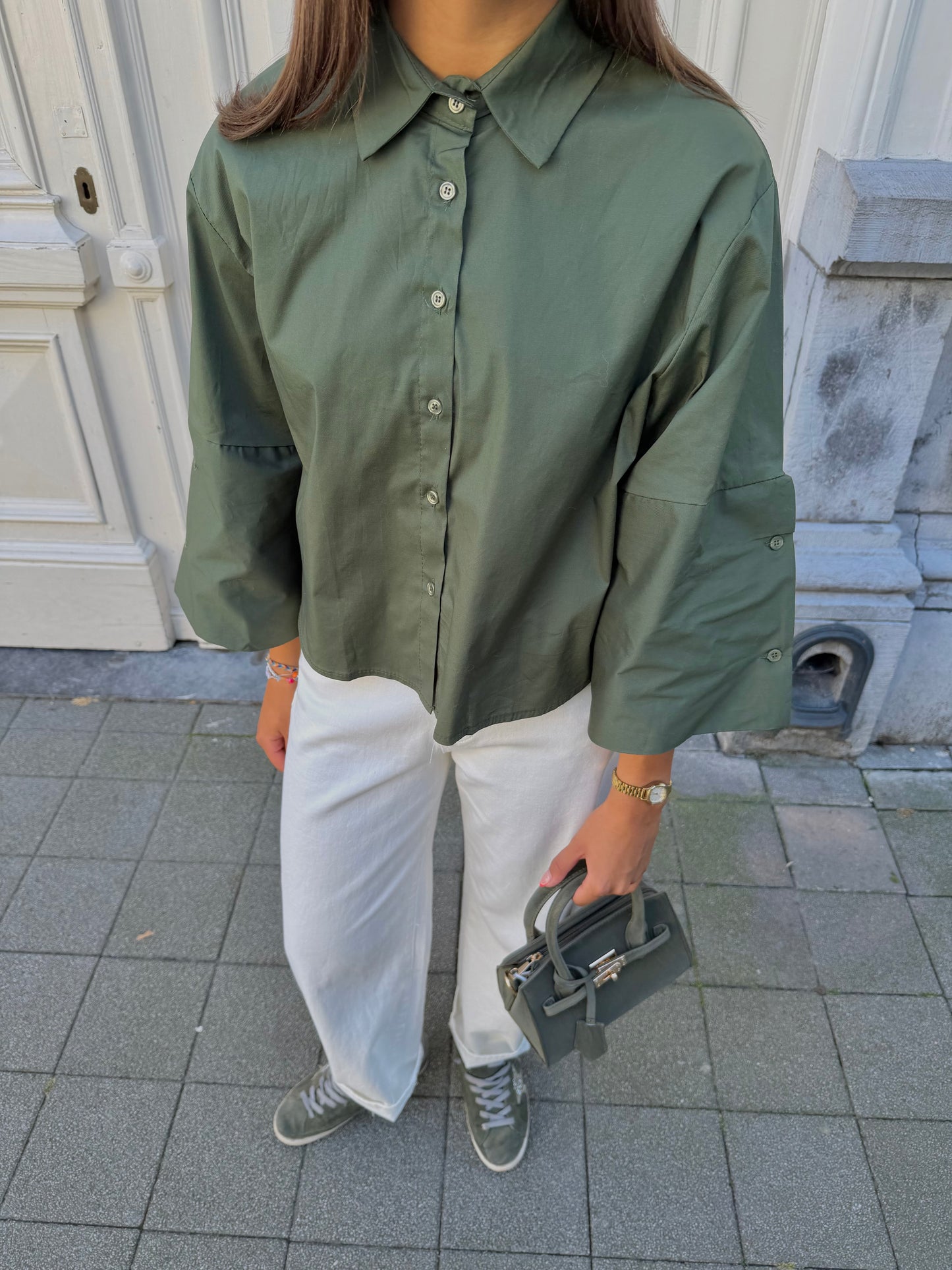 WITTE BALLOON JEANS