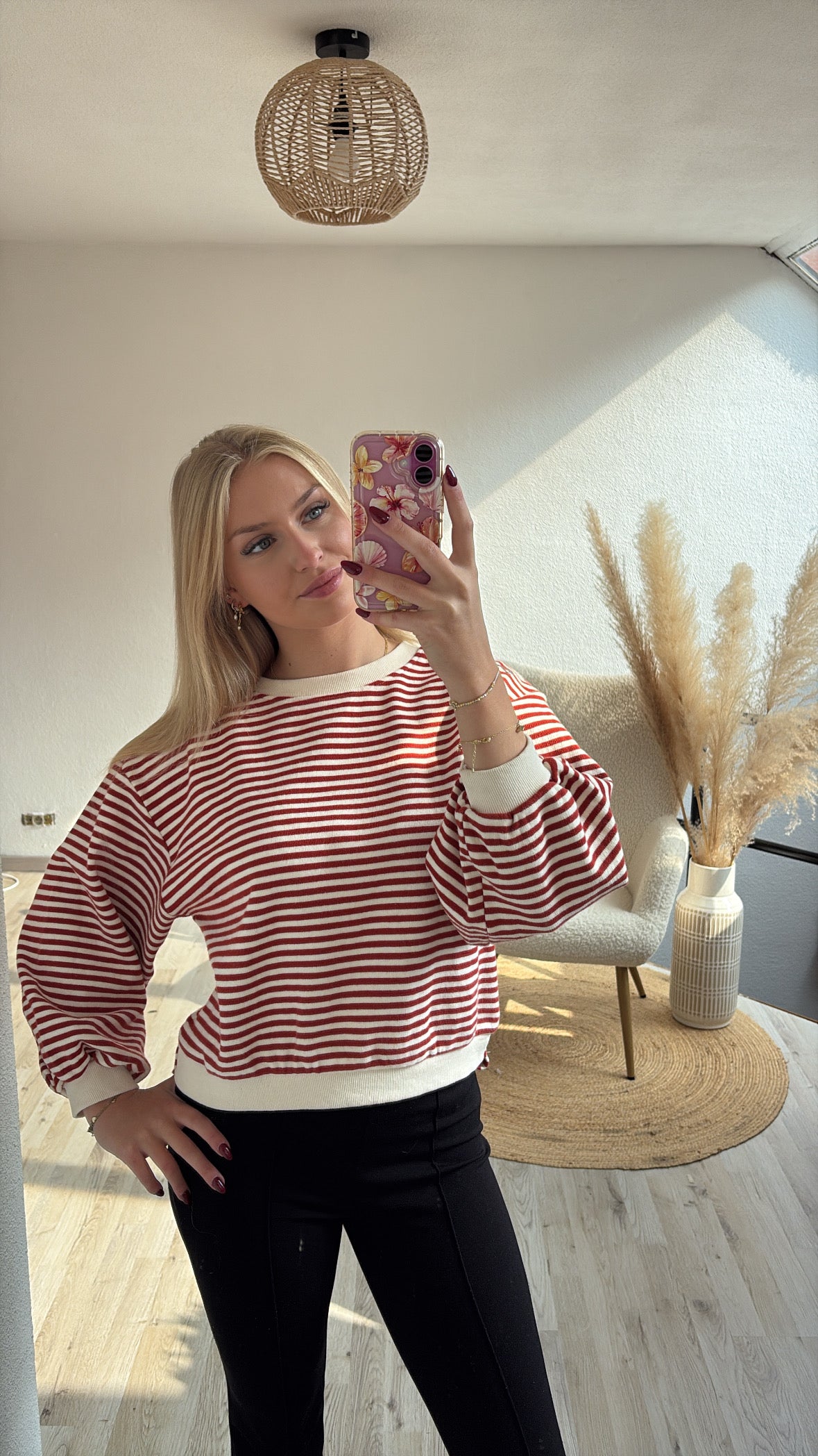 Zwarte flared broek