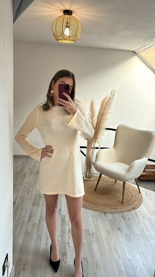 Beige jurk