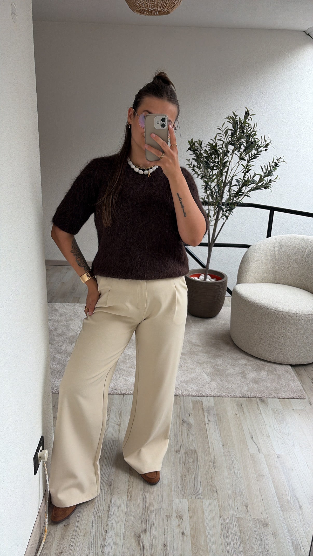 BEIGE PANTALON