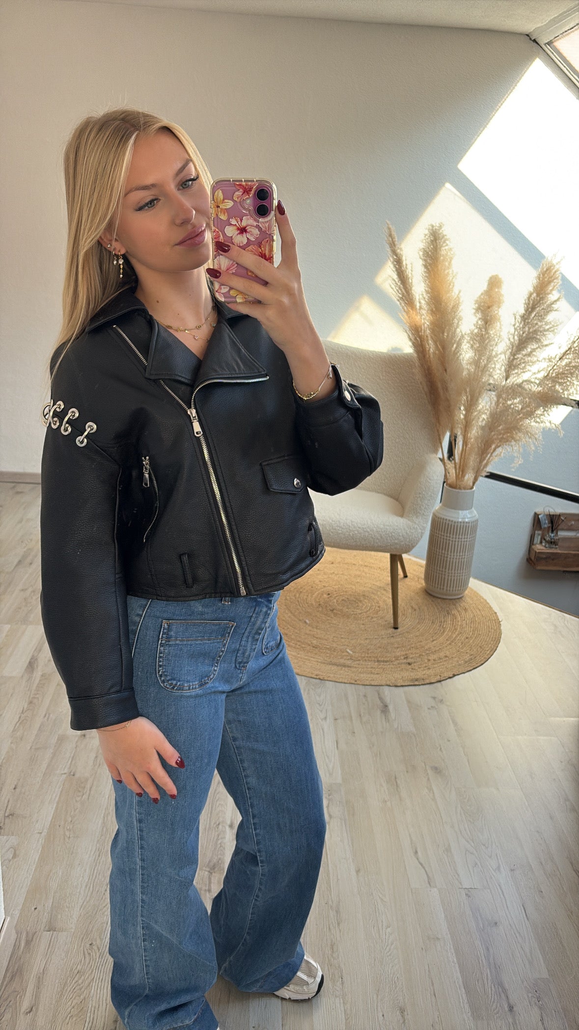 Lederlook jas