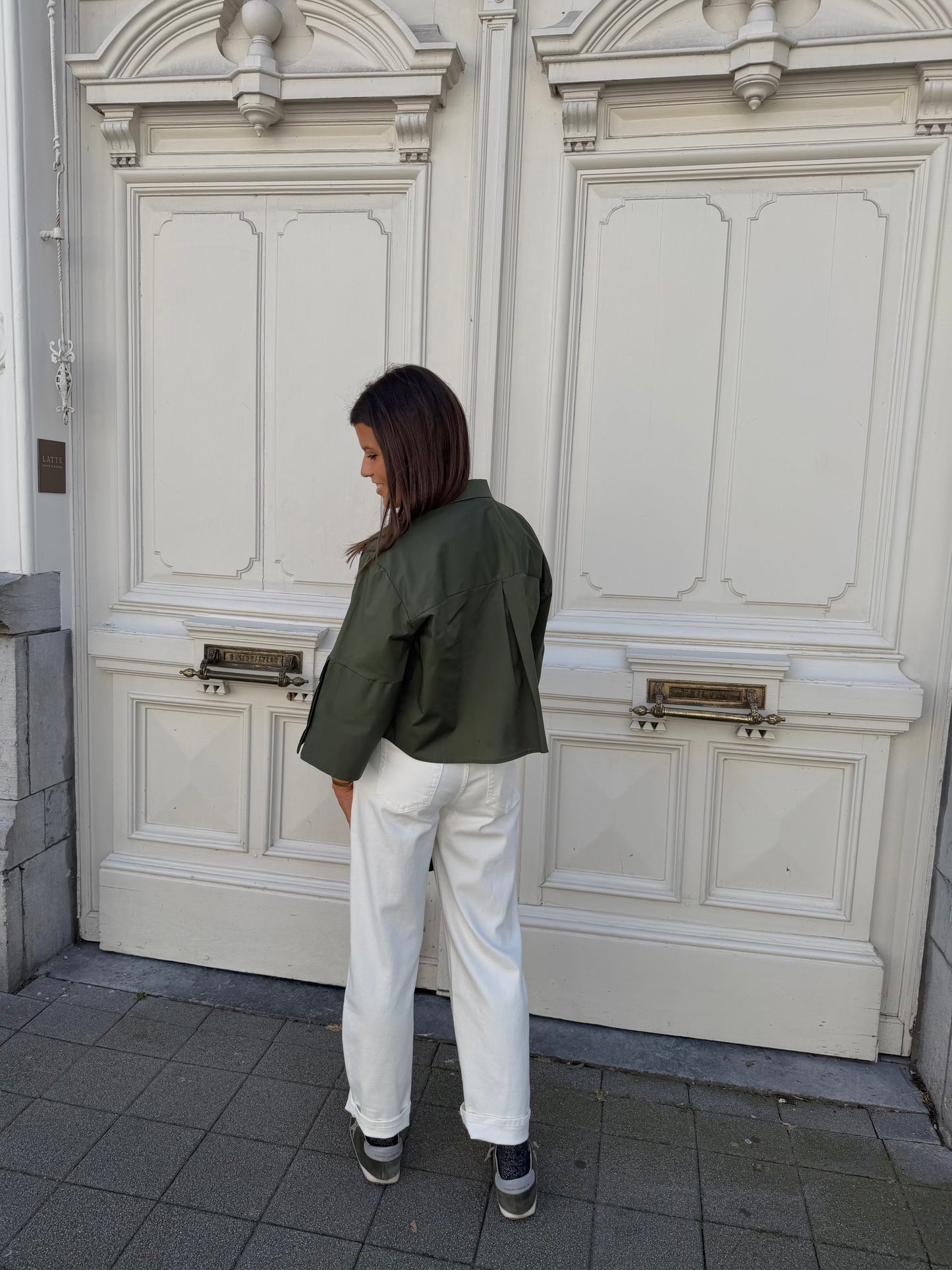 WITTE BALLOON JEANS