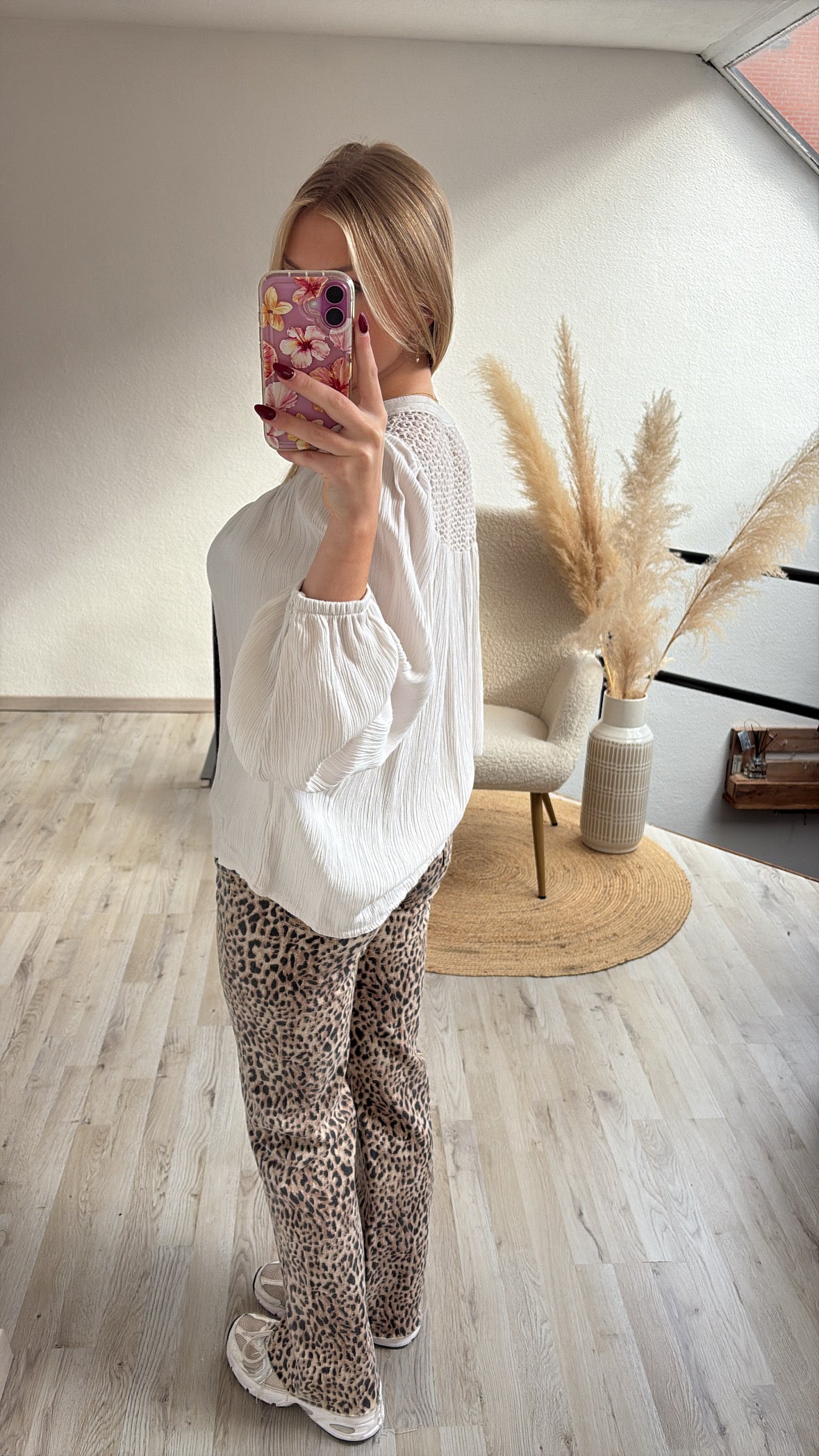 Tetrablouse wit
