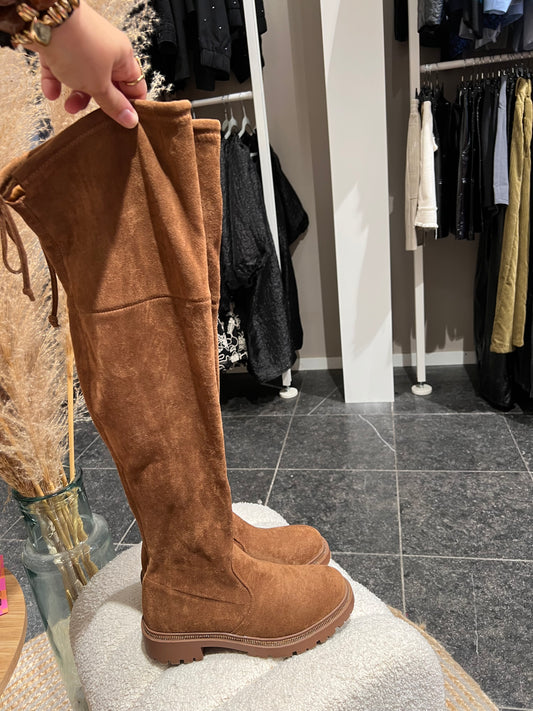 Overknee boots camel