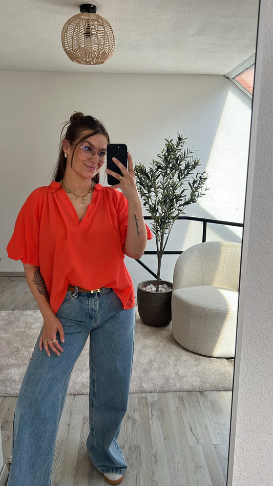 PUFFY BLOUSE KORAAL