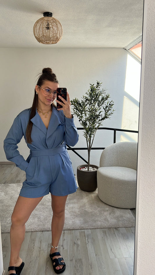 BLAUWE PLAYSUIT