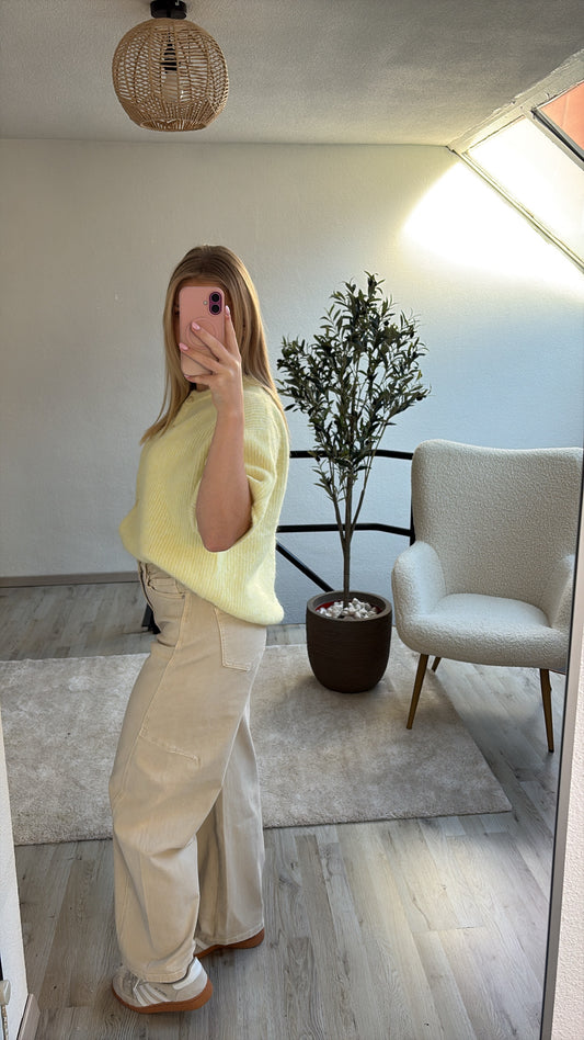 BALLOON JEANS BEIGE