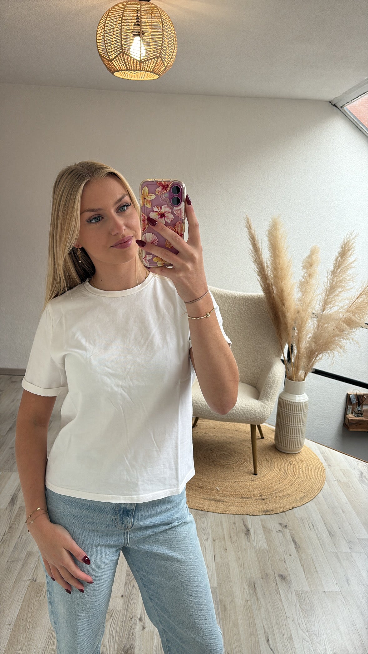 Wit basic shirt