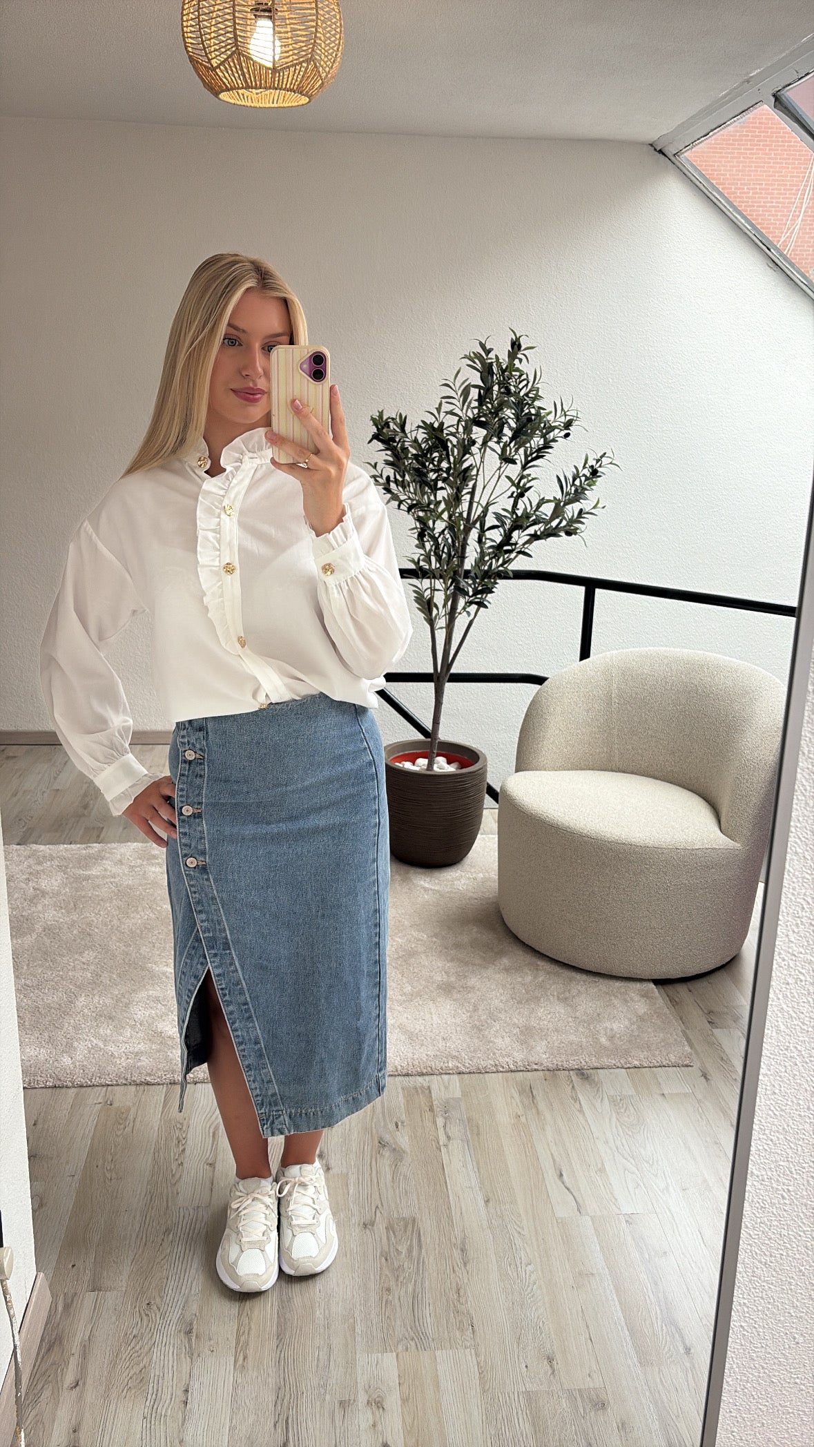 WITTE BLOUSE