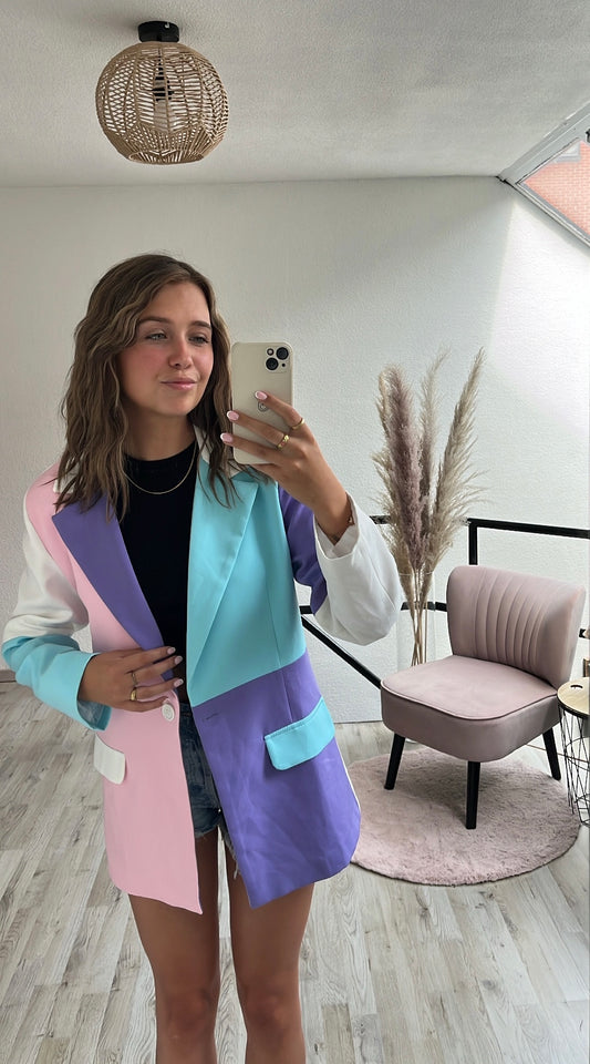 Colorblock blazer