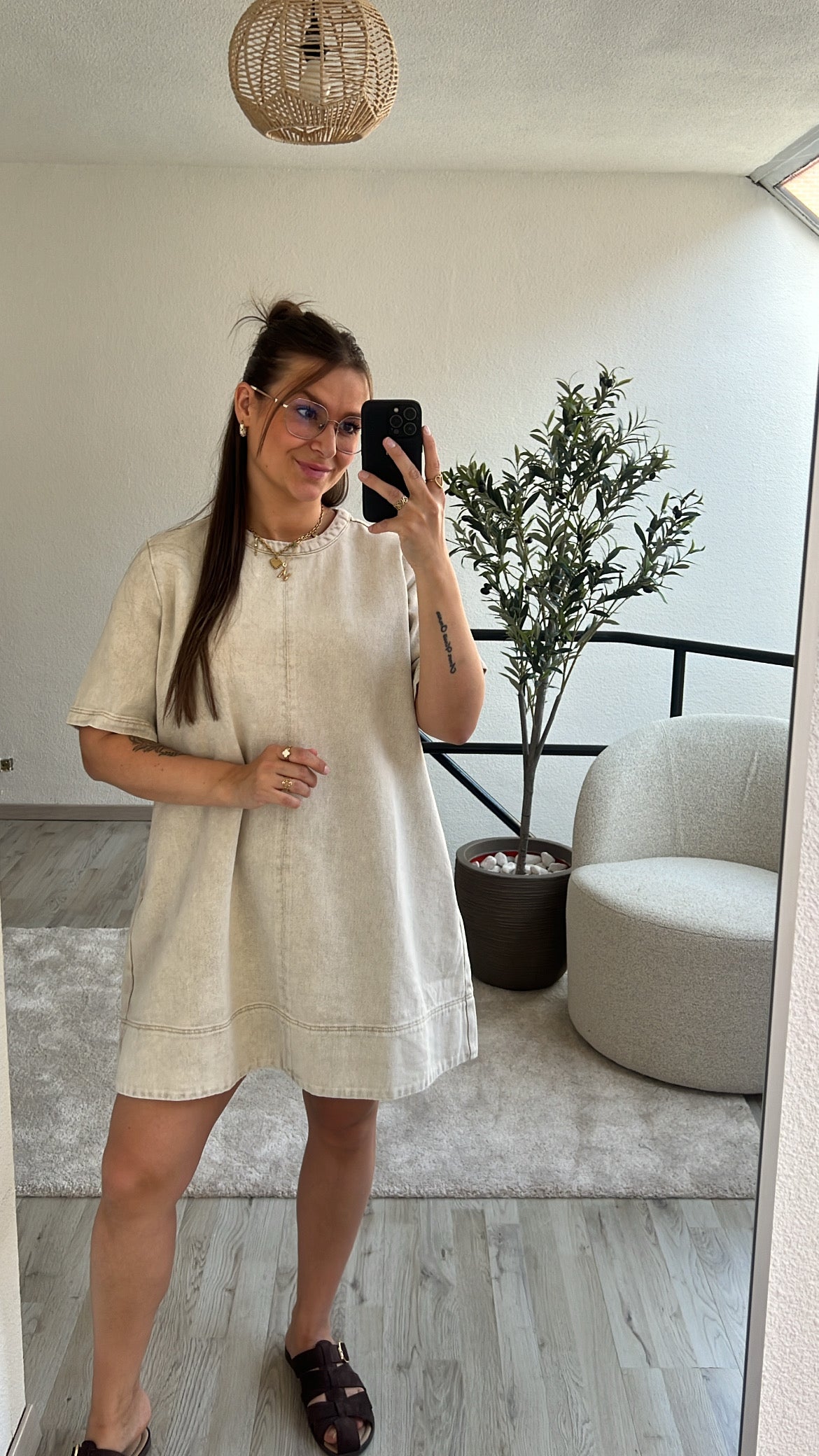 JEANSJURK BEIGE