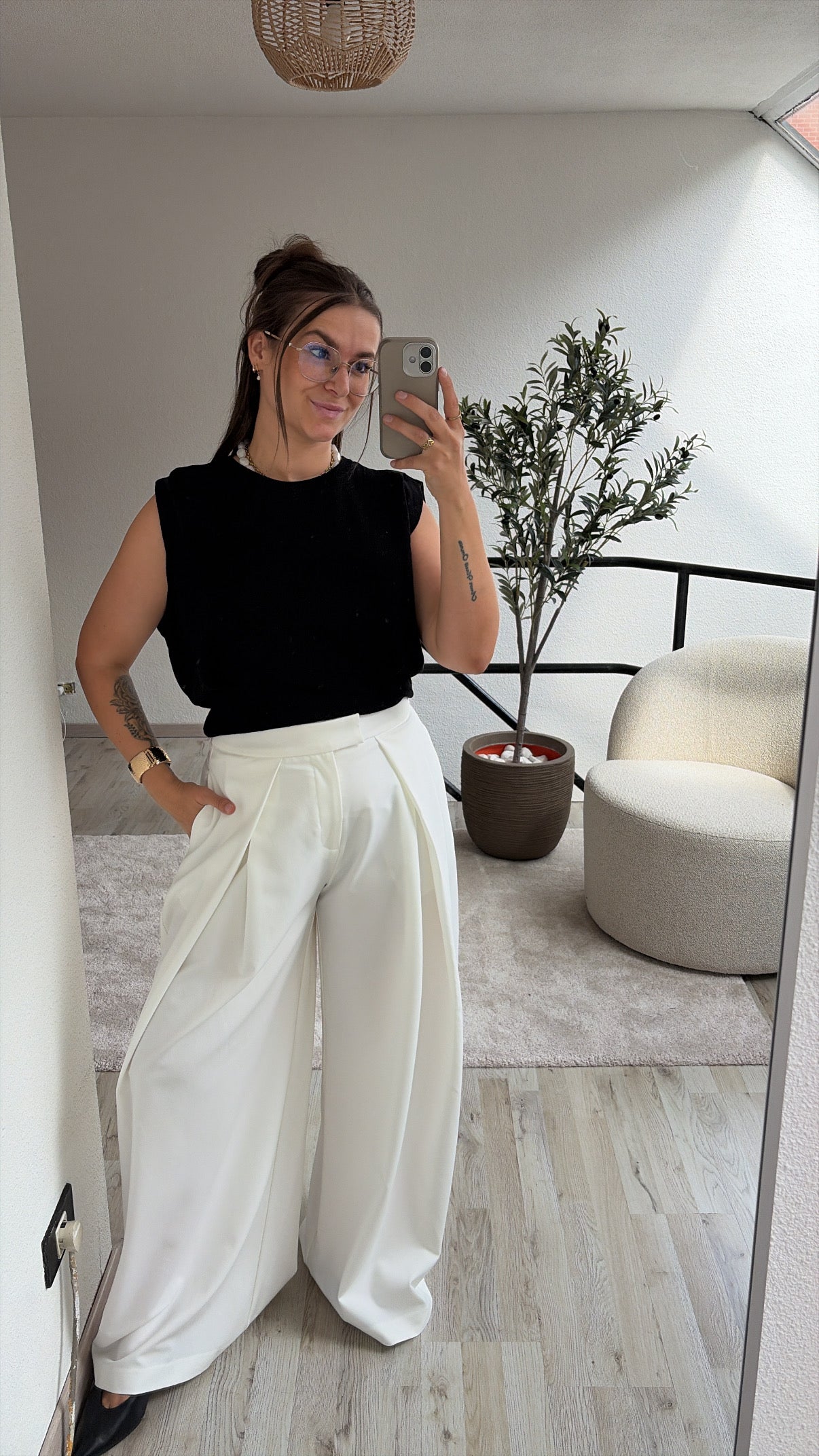 WITTE PANTALON