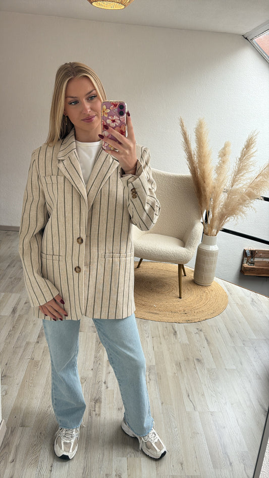 Gestreepte blazer