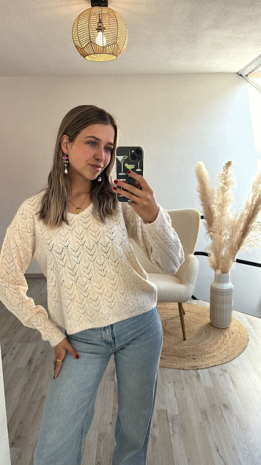 Beige knit
