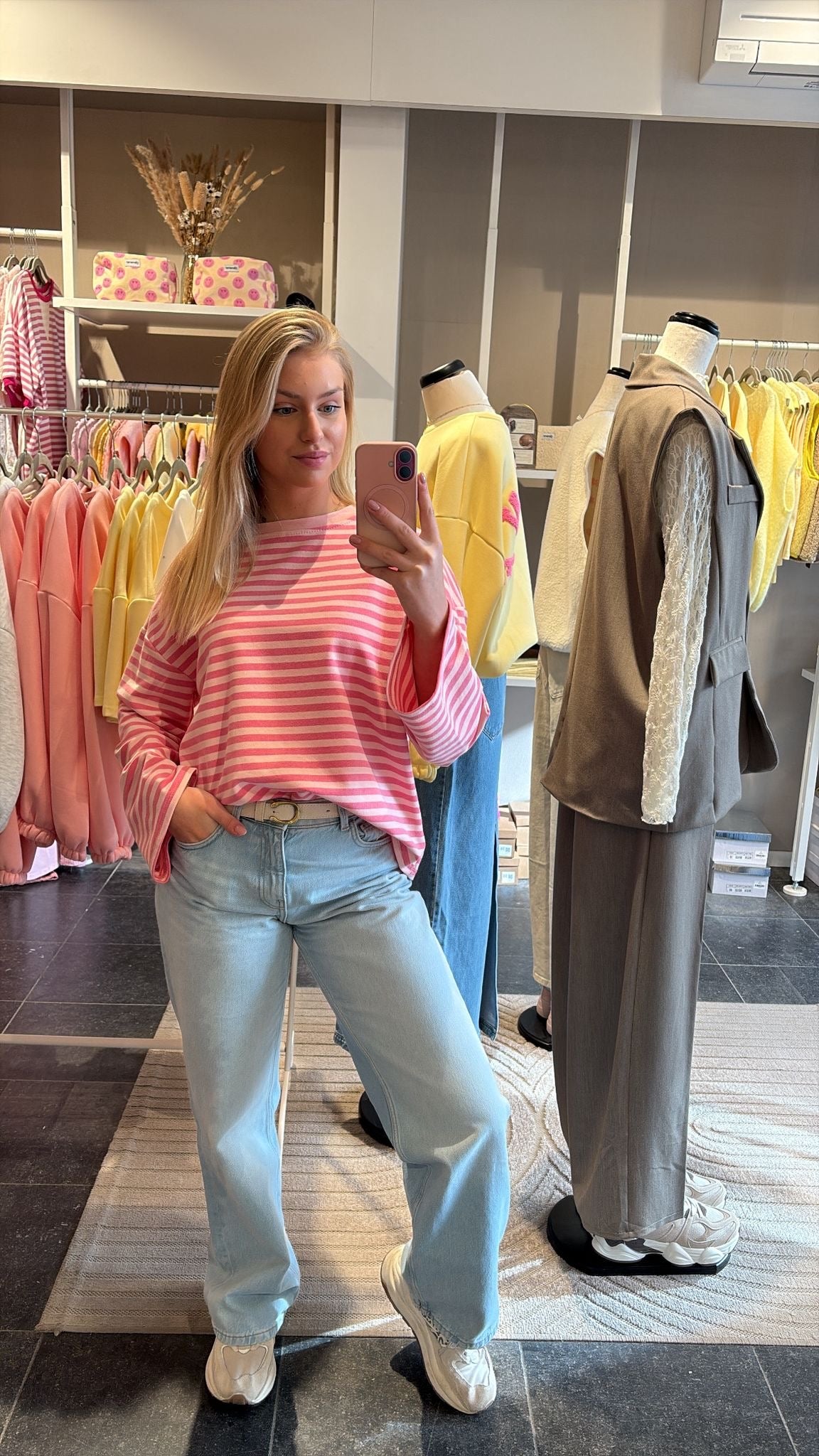 STRIPED LONGSLEEVE ROZE