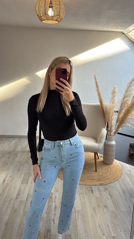 Jeans aardbeien