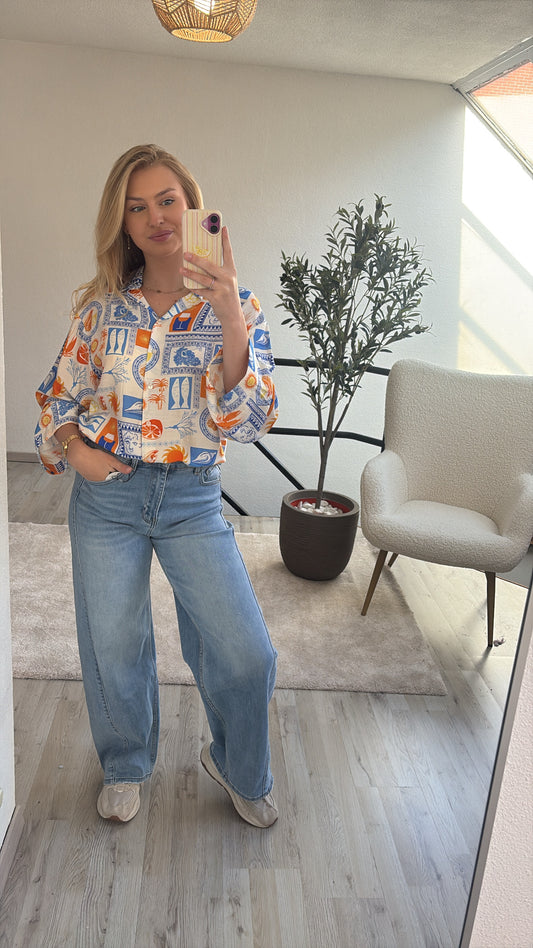 PRINTED BLOUSE