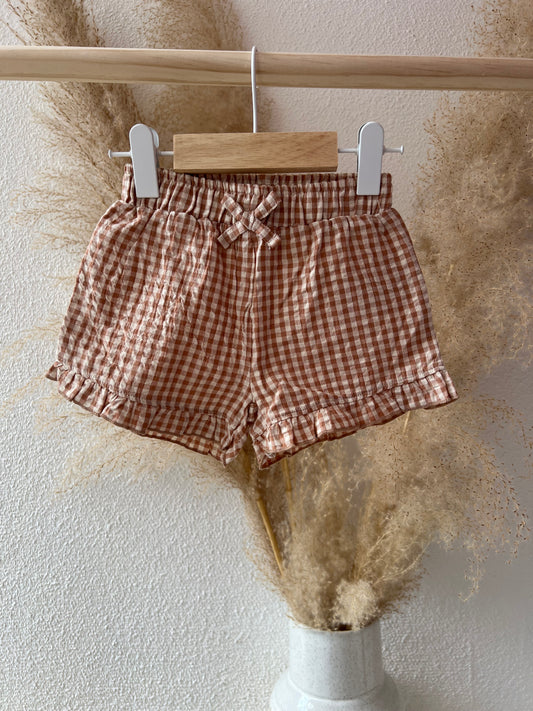 Geruit shortje