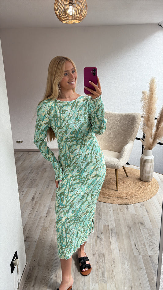 Groene maxijurk