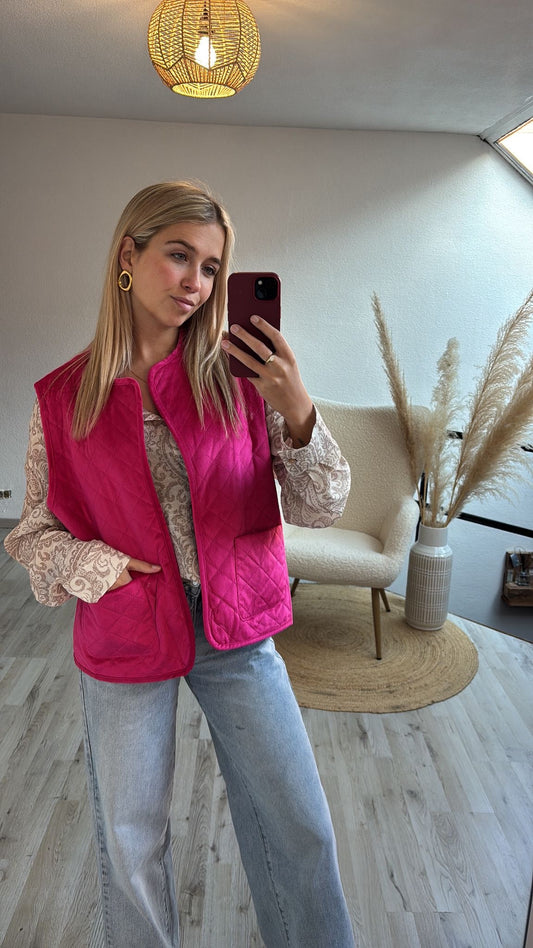 Roze gilet