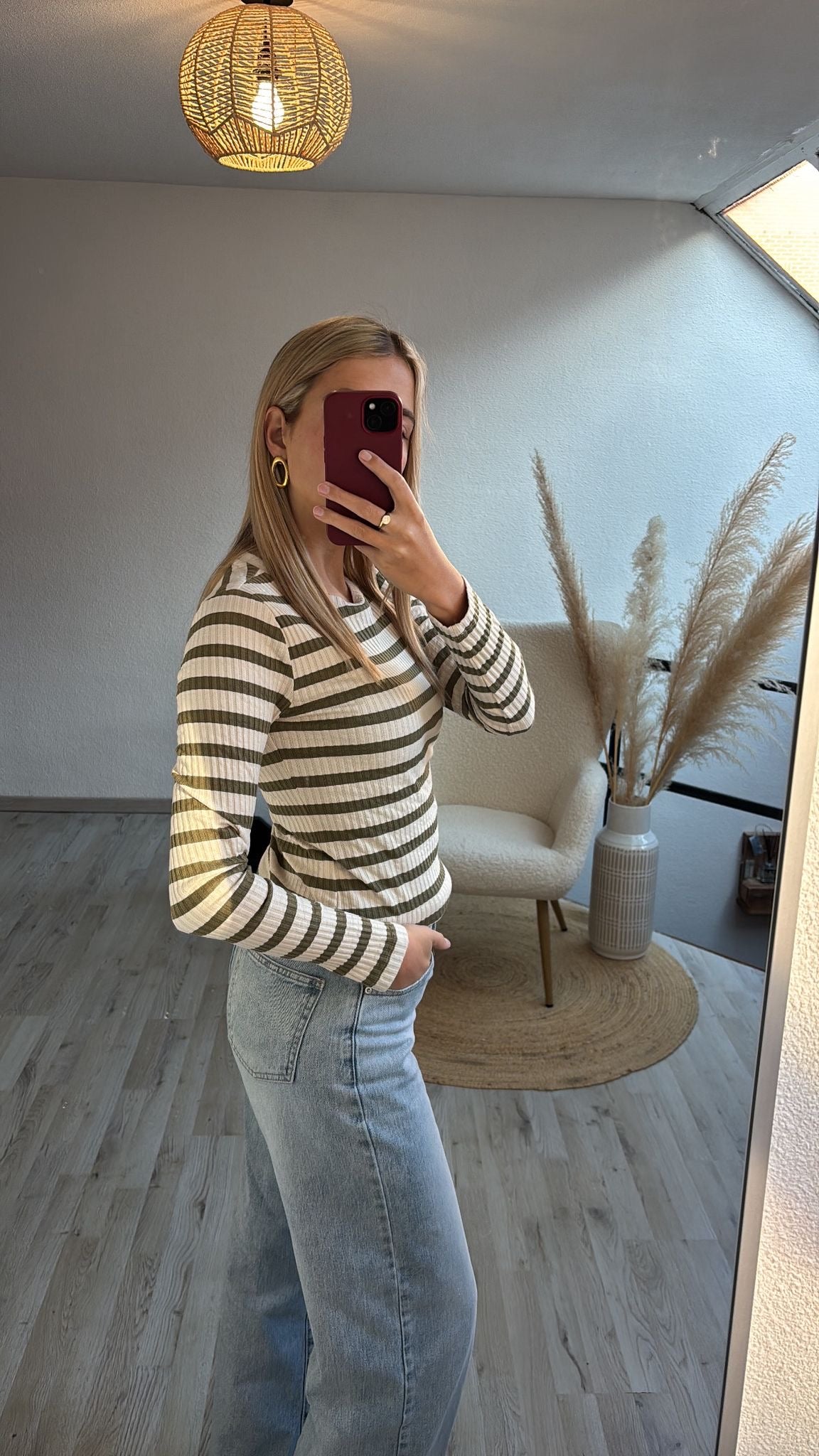 Gestreepte longsleeve