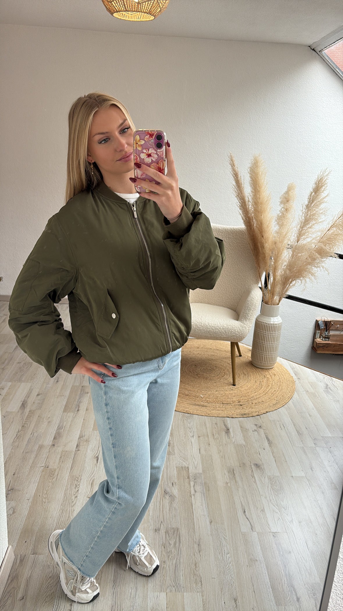 Khaki bomberjas