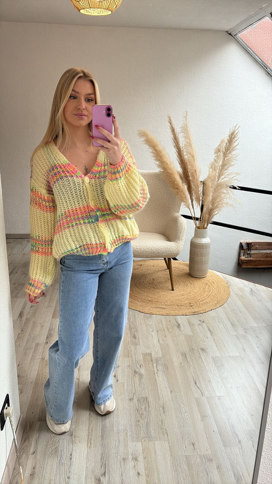 Gestreepte cardigan