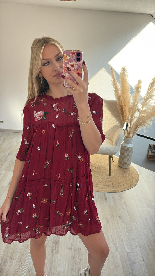 Jurk burgundy