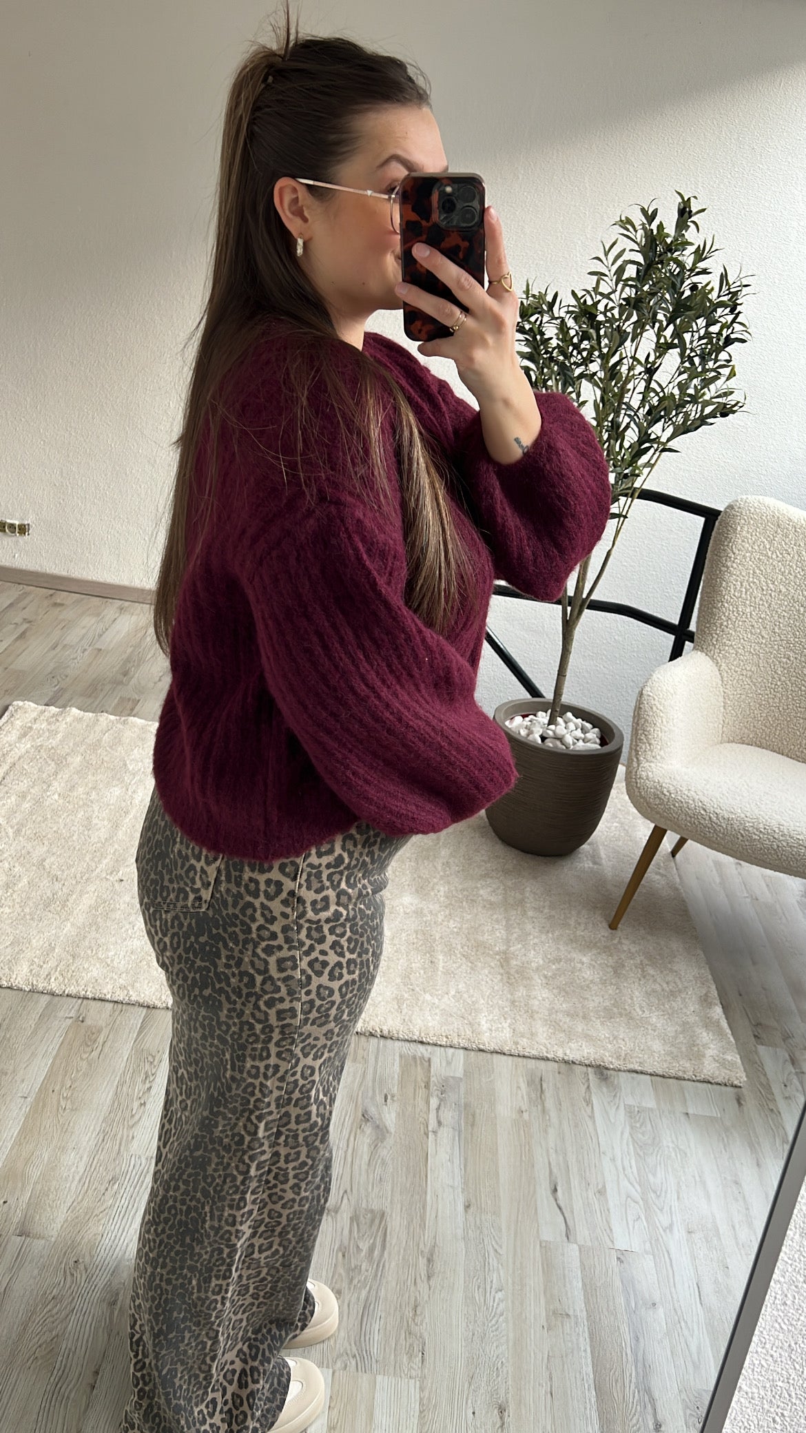 BALLOON KNIT BURGUNDY