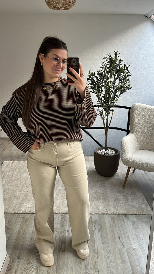 BEIGE MOM JEANS