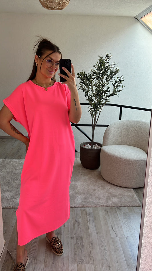 NEON JURK ROZE
