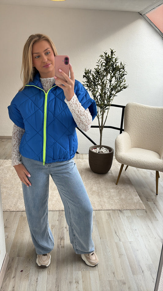 BLAUWE BODYWARMER