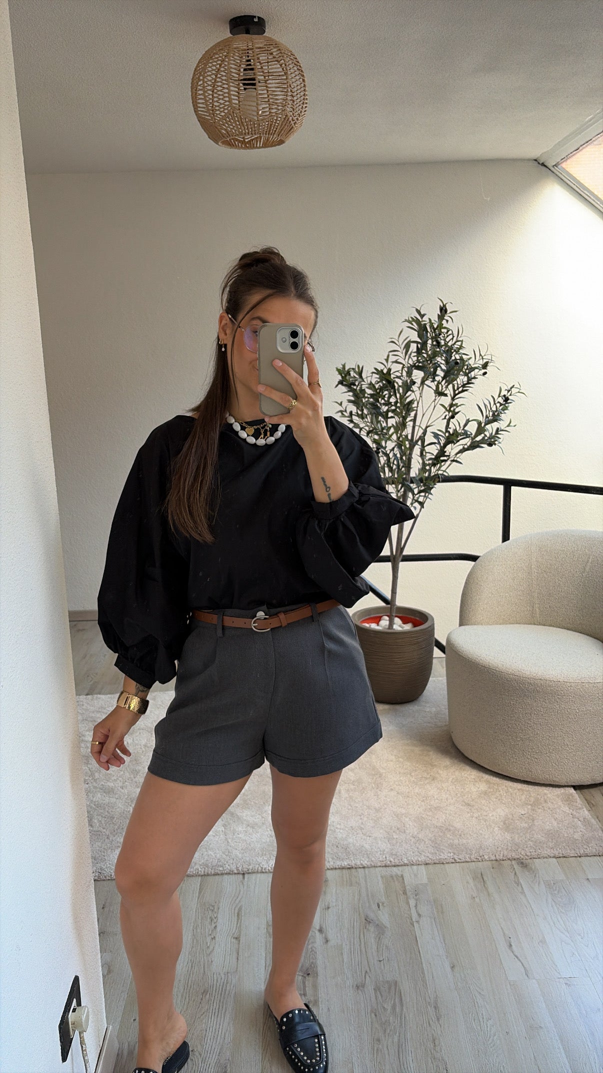 GRIJZE SHORT