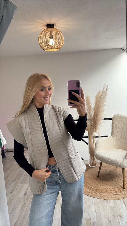 Gilet beige