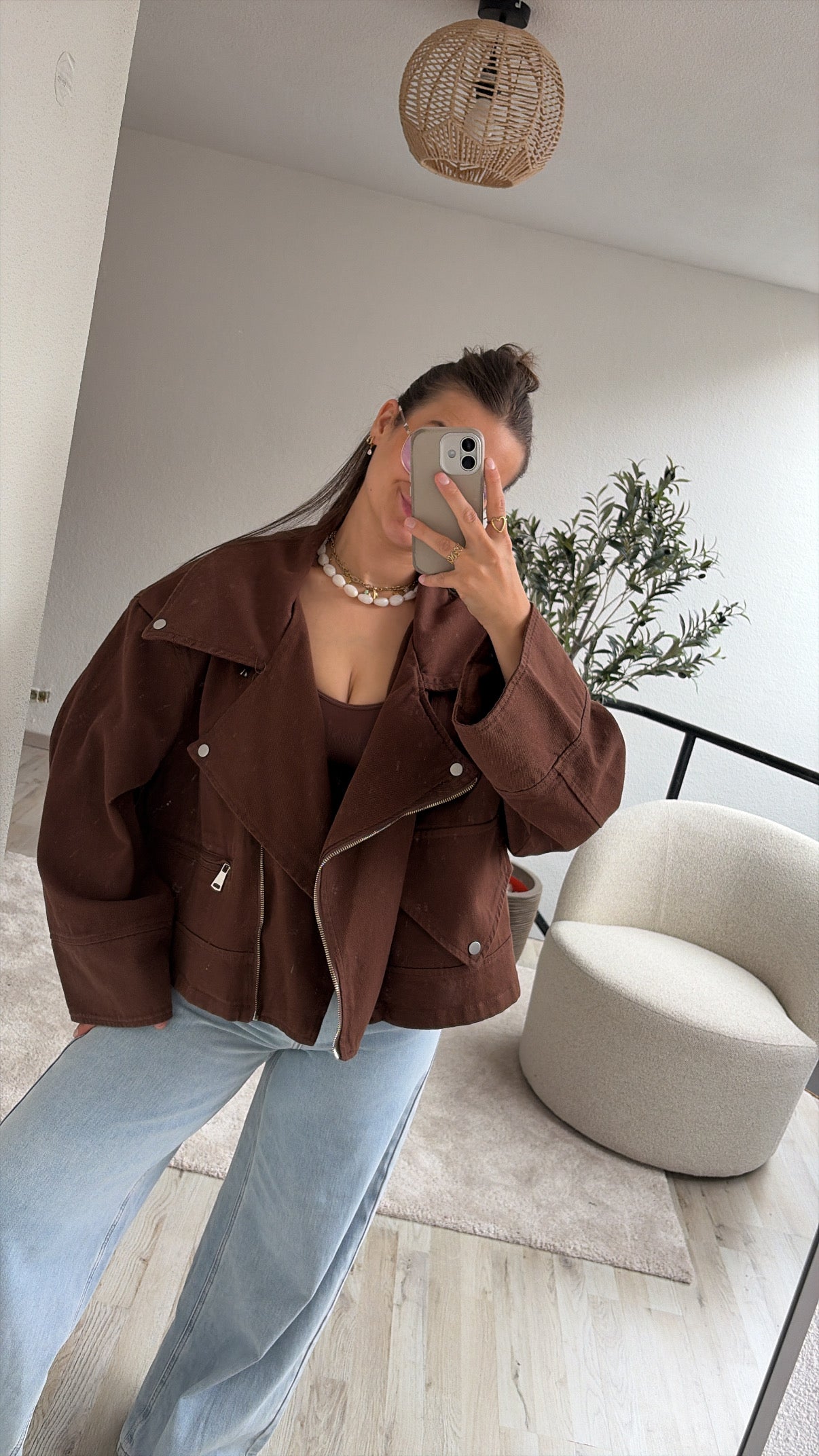 JEANS JACKET CHOCO