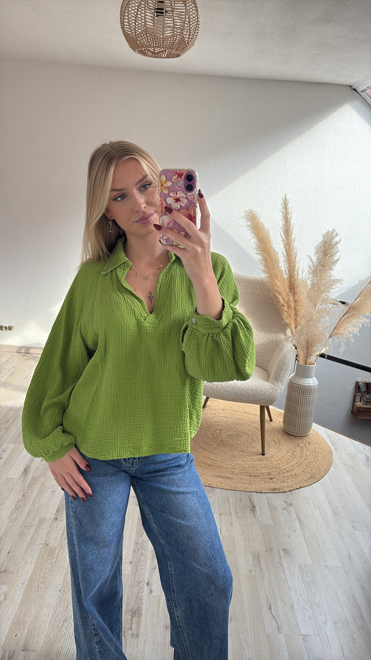 Tetrablouse groen
