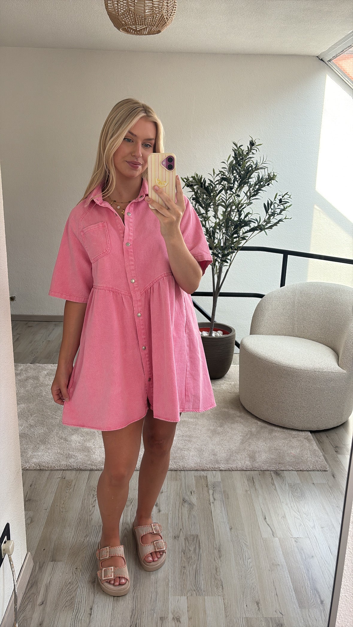JEANSJURK ROZE