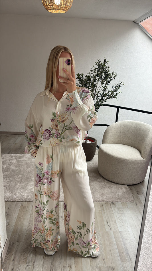 SATIJNEN SET BLOEMEN
