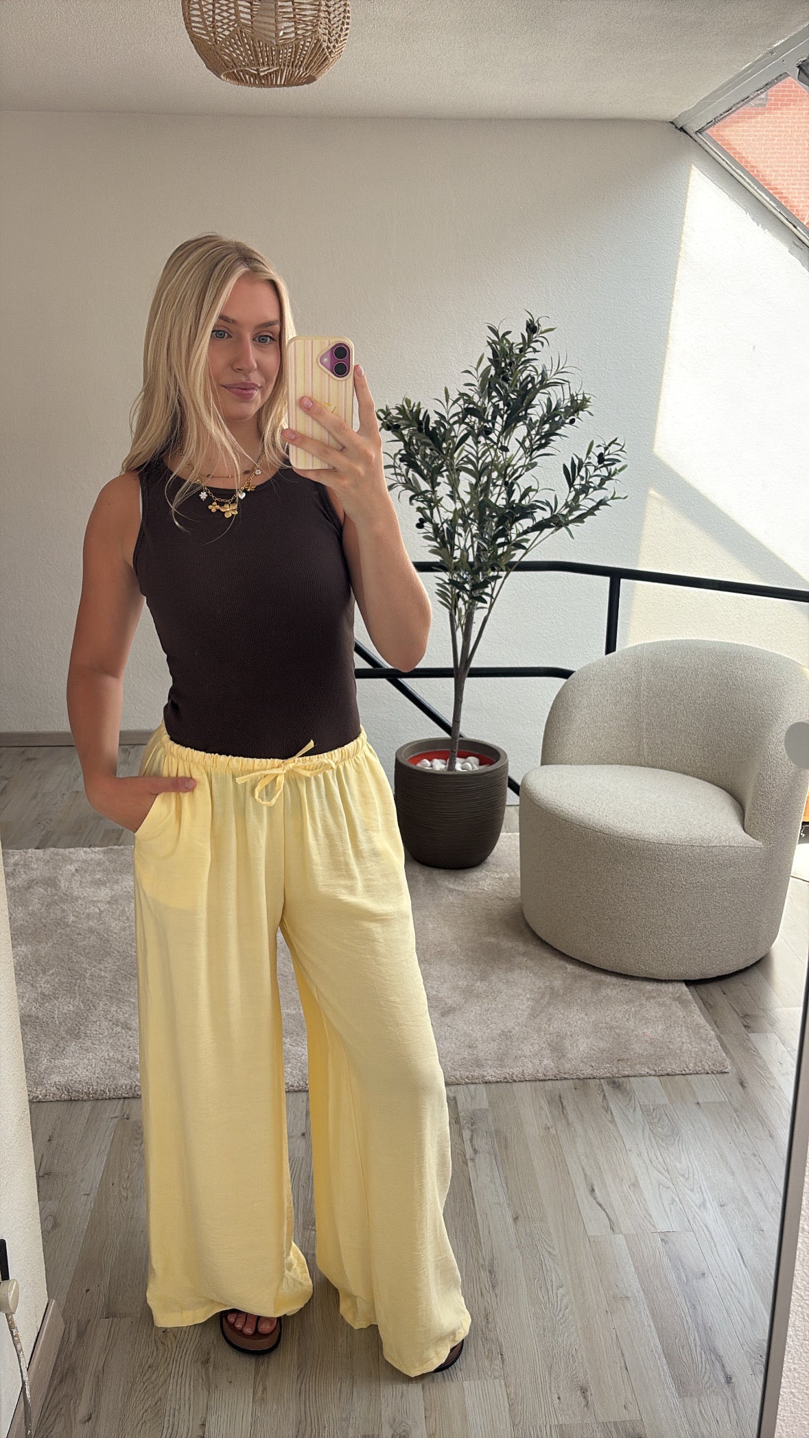 LOSSE BROEK GEEL