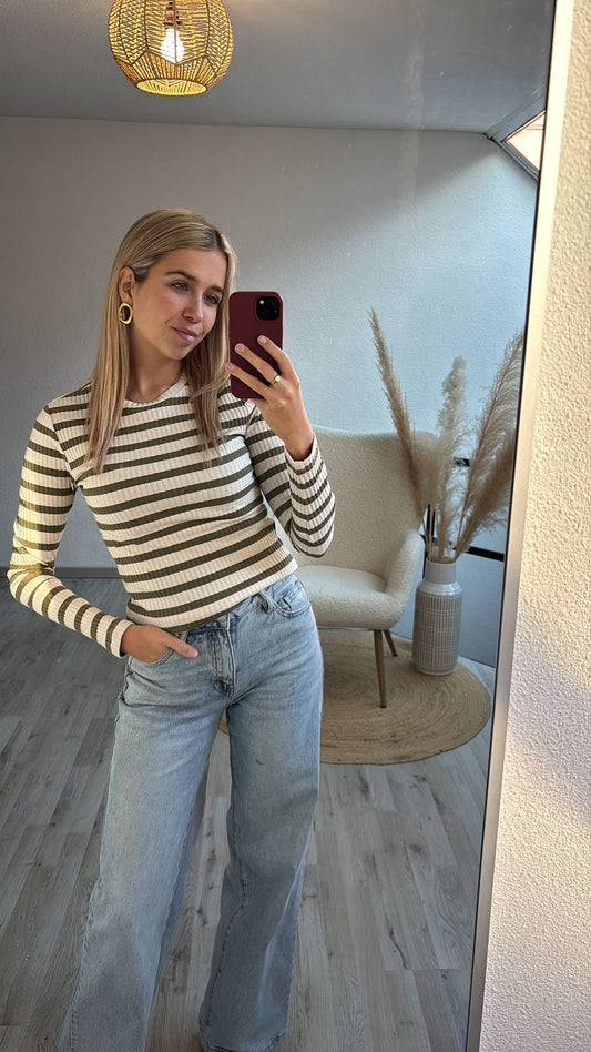Gestreepte longsleeve